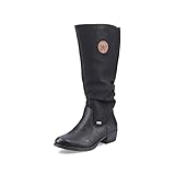 Rieker Damen Winterstiefel 93157, Frauen Stiefel, wasserabweisend, riekerTEX,Winterboots,langschaftstiefel,warm,gefüttert,schwarz (00),36 EU / 3.5 UK