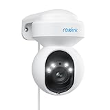 Reolink Wi-Fi 6 4K PTZ WLAN Kamera Outdoor mit Auto-Tracking, 3X Optischem Zoom, 2,4/5 GHz Dualband, Intelligenter Personen-/Fahrzeug-/Haustiererkennung, Farbnachtsicht, 2-Wege-Audio, E1 Outdoor Pro