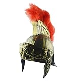 Griechische Helme – Mittelalterlicher Ritterhelm, Seitenschutz, Retro--Kriegerhelm, Goldene Römische Gladiator-Kopfbedeckung | Langlebiges, Authentisches Historisches Kostümzubehör Für Erwachse