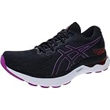 ASICS Damen GEL-NIMBUS 24 Laufschuhe, Schwarz/Orchidee, 10 Wide