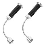 Abaodam 2 Stück Grillzubehör grill zubehör grill licht grill beleuchtung bbq zubehör Outdoor Beleuchtung Magnetisches Grilllicht Grillleuchten für LKWs Kühlergrill leuchtet Abs Black