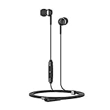 Sennheiser CX 80S In-Ear-Kopfhörer mit In-Line-EIN-Knopf-Fernbedienung, Schwarz