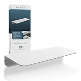 SCHÜTTE 10500 Duschablage selbstklebend Duschregal ohne Bohren Badregal Weiß Badablage zum Kleben Wandablage Bad Regal für Badezimmer, 350 x 50 x 125 mm