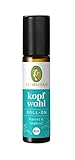 PRIMAVERA Kopfwohl Aroma Roll-On bio 10 ml - Pfefferminze - Aromatherapie für Unterwegs - klärend, lindernd bei Kopfschmerzen - vegan -