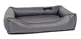 CopcoPet - Hundebett Paco Kunstleder - Grau Gr: XL 110 x 90 cm