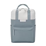 Kapten & Son Rucksack Bergen Steel Blue Sprinkled | Damen & Herren | Minimalistischer Funktionaler 11L Backpack | Für Uni, Schule, Büro | Vegan & Wasserabweisend | 13' Laptopfach