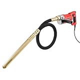 VEVOR Hand-Betonrüttler, 800 W elektrischer Rüttler 4000 U/min, elektrisches Betonrüttlerwerkzeug mit 1,5 m Schaftstange, tragbarer Bleistift-Zementrüttler zum Entfernen von Luftblasen und Mischen