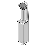 Hörmann Türfeststeller Hub 60 mm, Alu silber, silber eloxiert
