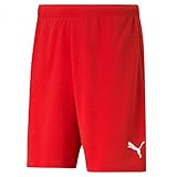 PUMA Herren Teamrise Shorts, Puma Red-puma White, L EU