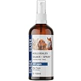 BMUT 1x 100ml Kolloidales Silberspray für Haustiere – Hund, Katze, Pferd – Wundspray – Gegen Juckreiz– Milben – 40 ppm