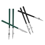 OSALADI Verstellbarer Präzisions Linienzieher 6 Stück Edelstahl Kunststoff Entenschnabelspitze für Technische Zeichnungen Architektur und Kreative Kunst