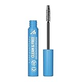 Manhattan Clean & Free Mascara Fb. 1010N Black, wasserfeste, pflegende Wimperntusche, vegan, 7 ml