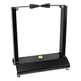 SEFIS Motorrad Auswuchtmaschine Auswuchtgerät für Motorradräder mit 4 Stützbeinen und Wasserwaage Felgenauswuchtmaschine Auswuchtbock Radauswuchtmaschine,Schwarz