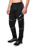 baleaf Herren Outdoorhose Winter Thermo Hose Softshellhose Wasserabweisend Winddicht Fleece Gefüttert Thermo Laufhose Winter Trekkinghose Wanderhose Schwarz L