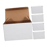 Gogogmee 5 Stück Weiße Wellpappkartons Faltbar Leicht zu Montieren Vielseitig Nutzbar für Versand Lagerung und Verpackung Kleine Pakete Nachhaltig und Recyclingfähig