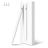 MEKO Stift für Apple iPad 2018-2025 mit Schnellladeleistung, Pen mit Palm Rejection und Neigungssensitivität, Pencil für iPad 6.-10./A16, Pro M4/13,11',12.9', Mini 5.-7., Air M2/M3 3.-5., Weiß