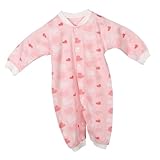 Hemobllo Junge Mädchen Strampler Langarm Baumwolle Atmungsaktiv Mädchen Herbst Outfit Body Süßer Overall Geeignet für Schlafen und Ausgehen