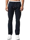 Indicode Herren Osborne Stoffhose aus 98% Baumwolle | Herrenhose Freizeithose für Männer Navy L