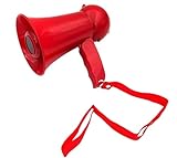 ANIIC Megafon Megaphon Megaphon-Lautsprecher, Niedliches Handmegaphon, Mini-Megaphon, Leichtes Handmegaphon Megaphone(Rood)