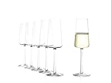 Stölzle Lausitz Power Champagnerkelche 6er-Set I Hochwertige Champagner Kelche ideal für Sekt oder Prosecco I Schmale, Spühlmaschinenfeste Schaumweingläser I Elegante & Dünne Sekt Kristallgläser