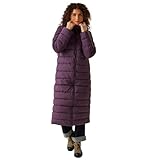 Regatta Damen Longline Padded Hooded Jacket Coat Padded Coat (1 Pack), Deep Plum, 40