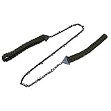 Haofy Taschenkettensäge 24 Zoll mit Schnell Schneidenden Zähnen für Mittelgroße Stämme, Leichte Tragbare Seilkettensäge für Camping, Überleben, Gartennutzung