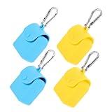 TOPBATHY 4 Stücke Silikon Aufbewahrungstaschen für Männer Wiederverwendbare für Münzen und Schlüsselanhänger Organizer für Reisen und Outdoor Aktivitäten