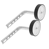 Anneome Fahrrad Stützräder für Training Wheel Weiße Hilfsräder für Stabilität und Balance für Anfänger und Sicher Beim Radfahren