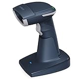 Inateck 2D Kabelloser Barcode Scanner, Bluetooth 5.0, 2.4Ghz Intelligente Station, Bildschirm-Scannen, BCST-54 (blau)