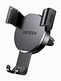 UGREEN Handyhalterung Auto Handy Halterung PKW Lüftung Schwerkraft Handy Autohalterung KFZ Handyhalter fürs Auto kompatibel mit iPhone 16 15 14 13 12Pro Max, Galaxy S23 Ultra S22 S21 (Schwarz)