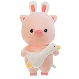 Kuscheltier Schwein,Süßes Schwein Plüsch Plüschtier, Stofftier aus weichem Plüsch, Cartoon Kinder Begleiten Kuscheltier Stofftiere,für Kinder & Erwachsene - tolle Geschenkidee (60 cm,rosa)