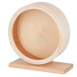 Kerbl Pet Hamsterlaufrad aus Holz, Ø 29cm, mit Korklauffläche, geschlossen; sicher, krallenschonend, geräuscharm, ideal für Hamster, andere Kleinnager