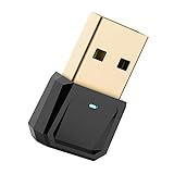 TEHAUX USB Adapter Wireless Transmitter und Receiver PC USB Dongle Kompakter Energiesparender Funkadapter für Desktop und Laptop Automatische Verbindung Schwarz