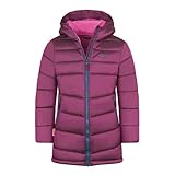 Trollkids Mädchen Winterjacke Trondheim, Helle Beere/Madeirablau/Hellmagenta, Größe 140