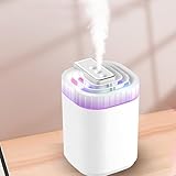 acfeco Luftbefeuchter Große Räume, Raumbefeuchter 3L, 3 Nebelanschlüsse, Humidifier mit 7 Farben Nachtlicht, Diffuser Luftbefeuchter, für Büro Wohnzimmer Kinderzimmer
