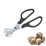 Westmark Wachteleier-Schere 1 Stk – Küchenschere für Wachteleier – Präziser Eierschalenöffner aus Edelstahl – Schwarz/Silber