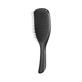 Tangle Teezer Haarbürste Schwarz, Large Ultimate Detangler Black Gloss, Entwirrungsbürste Trockenes & Nasses Haar, Bürste ohne Ziepen