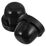 JECOMPRIS 1 Paar Staubschutzhaube Details für Auto Scheinwerferstaub Scheinwerfer Lampenschirm Scheinwerferabdeckung Lampenschirm Lauflichtabdeckung Gummi Schwarz