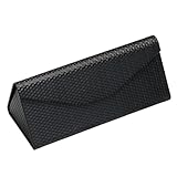 hiwhale 1 Pc Dreiecks brille Box Wasserdicht Tragbar Schwarz Faltbare Sonnenbrille Box Brillen Box DIY Zubehör Brillen Fall
