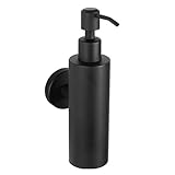 DDKYHU Seifenspender Badezimmer 304 Edelstahl Schwarz Hotel Wand-Seifenspender Badezimmer Badezimmer Handseife Shampoo Duschgel Flasche Küchenseifenspender