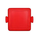 Sandwich-Maker, Silikon-Sandwich-Maker für schnell gegrillten Käse und heiße Sandwiches, Antihaftbeschichtung und schnelles Erhitzen, Brotbackform (geteiltes Rot)