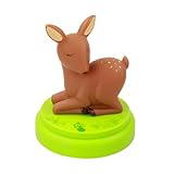 ANSMANN LED Nachtlicht „Reh“ – extra sanft leuchtendes Schlummerlicht mit Touch Sensor & Timer - Ideal als Einschlafhilfe Schlaflicht Stilllicht Nachtlampe für Kinderzimmer, Nachttisch, etc.