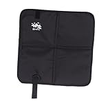 Harilla Faltbares Sitzkissen, Oxford-Stoff, tragbare Sitzmatte für den Außenbereich, Camping-Sitzunterlage für Parks, Reisen, Kirschblütenbetrachtung, Schwarz