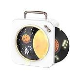 Fangxuee Vintage-Bluetooth-Player, Stereo-Sound, Stereo-Soundeffekte, Radio, Schallplatte, Kleine Stereoanlage, Heim-CD-Player,