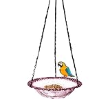 Dekorative Vogeltränke für den Außenbereich, robuste Metall-Bewässerungsstation, ideal für Terrasse, Balkon, Deck, Wohnungsfenster, Wildtierbeobachtung & Fotografie