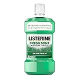 LISTERINE Fresh Mint (500 ml), antibakterielle Mundspülung mit ätherischen Ölen & Minzgeschmack, Mundwasser bietet 24h Schutz vor Zahnbelag, perfekte Ergänzung zur täglichen Zahnpflege