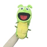 lilizzhoumax Handpuppe Raupe Kuscheltier Tier Raupe Handpuppe aus Plüsch Kawaii Niedliches Rollenspiel interaktives Früherziehungsspielzeug für Kinder Geschenk Insekt Tiere