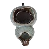 AKOOSY Keramikbrunnen mit Zirkulierendem Wassersystem Terrakotta Wasserfall für Innen und Außen Dekorativer Teich Auslauf Langlebig Platzsparend für Fischteich und Gartenambiente