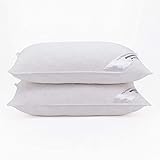 Adam Home Entenfedern und -daunen Kissen 2er-Pack (50x75cm) kopfkissen in Hotelqualität, Seitenschläfer-Pillows for Sleeping, schnell zurückfedernde, staubdichte, hochwertig gefüllte Pillow