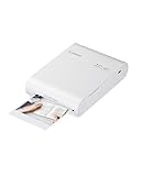 Canon SELPHY SQUARE QX10 Mini Fotodrucker mobil tragbar unterwegs (quadratischer Druck 6,8 x 6,8cm mit Kleberückseite, eingebauter Akku, WLAN, Canon App, Thermosublimation) weiß [+ 3er Druck-Set]